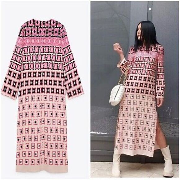 NWT ZARA Blogger Favorite Geometric Tunic Dress - Picture 1 of 5